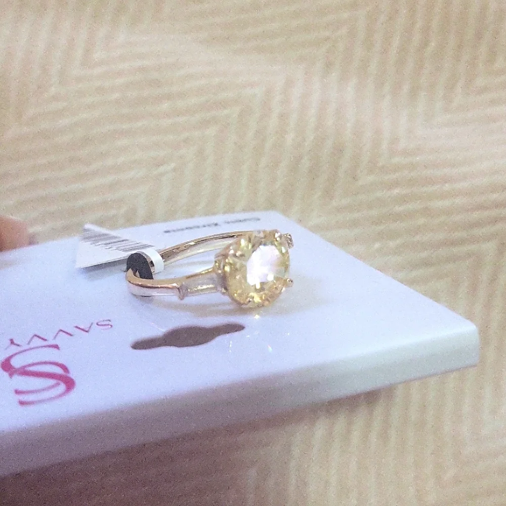 Savvy Cie Gold and Yellow Ring - Picture 2 of 5